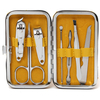 7Pcs Nail Clippers Set Manicure Tools Pedicure File Cleaner Ear Pick Scissors Tweezer Travel Use