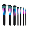 7Pcs Professional Makeup Brushes Wood Handle Powder Foundation Blush Cosmetic Tools