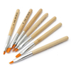 7Pcs Professional Wooden Nail Brush Painting Tool Pen Polish DIY Set
