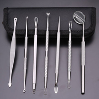 7Pcs Stainless Steel Multipurpose Blackhead Ance Comedones Remover Extractor Tool Set