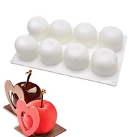 8 Apples Silicone Cake Fondant Mold Chocolate Cookies Mould DIY Cake Baking Decorating Tools