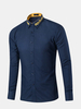 8 Colors Mens Casual Business European American Style Collar Printing Designer Shirts