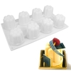 8 Flowers Silicone Cake Fondant Mold Chocolate Cookies Mold DIY Cake Baking Decorating Tools