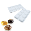 8 Grids Square Silicone Cake Fondant Mold Chocolate Cookies Mold Baking Pan Tray