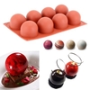 8 Holes High Ball Shaped Silicone Chocolate Cake Mold Baking Mousse Decoration