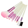 8 Pcs Nylon Hair Makeup Brush Set Cosmetic Eyeliner Brushes With Pink Alphabet Bag