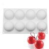 8 Round Balls Silicone Cake Fondant Mold DIY Chocolate Cookies Bread Mold Baking Pan Tray