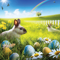 80x125cm Easter Rabbit Egg Photo Background Spring Break Happy Time Collection Helper Home Wall Art