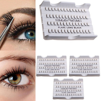 8/10/12mm Cluster Individual Black False Eyelashes Flare Lash Lashes Extension