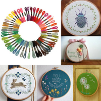 8m 50 Different Colors Cross-stitch Thread DIY handcraft Embroidery Knitting Threads