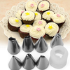 8Pcs Baking Tools Stainless Steel Decorators Blow Molding Tools Converters Set Biaohua Tools