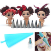 8pcs Stainless Steel Icing Piping Nozzles Pastry Cake Decor Baking Tools