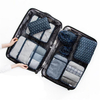 8PCS Travel Luggage Organizer Storage Bag Backpack Pouches Suitcase Packing Bags