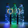 90CM 15LEDs Cork Shaped Silver Wire Starry String Light Wine Bottle Lamp Party Home Decor