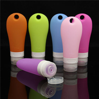 90ml Silicon Soft Empty Travel LotionRefillable Bottles Container Bath Cream Shampoo 6 Colors