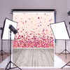 90x150cm Wooden Love Petals Photography Background Vinyl Photo Backdrops Home Deco Wall Hanging