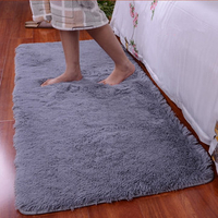 90x160cm Short Floss Floor Bedroom Mat Shaggy Blanket Non Slip Living Room Rug Carpet