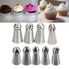 9Pcs Cream Stainless Steel Icing Piping Nozzles Pastry Tips Sphere Ball Shape Cupcake Decorating