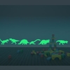 9PCS Wall Stickers Dinosaurs Decal Luminous Fluorescent Home Decor