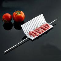 ABS BBQ Meat Skewer Machine Barbecue Vegetable Meat String Device For Pork Beef BBQ Kebab Maker