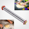 Adjustable Removable Rolling Pin Rings Beech Stainless Steel For Baking Dough Pizza Cookies