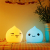 Adorable Water Drop Colorful Silicone LED Table Lamp Night Light for Bedroom Decoration