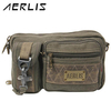 AERLIS Men Canvas Retro Outdoor Casual Sport Waist Bag