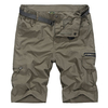 AFS JEEP Mens Summer Outdoor Quick-drying Zippered Pocket Knee Length Shorts