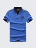 AFSJEEP Mens Fashion Retro Chinese Collar V-neck Breathable Cotton T-shirt