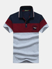 AFSJEEP Mens Summer Hit Color Short Sleeve Casual Cotton Polo Shirt
