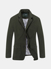 AFSJEEP Military Solid Color Pockets Slim Fit Casual Blazer