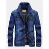 AFSJEEP Plus Size Mutil Pockets Denim Jacket