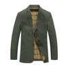 AFSJEEP Plus Size Patchwork Washed Casual Suit