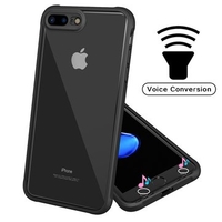 Air Cushion Voice Conversion Transparent Acrylic+TPU Shockproof Case For iPhone 7 Plus