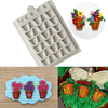 ALPHA POTS Flower Baby Silicone Fondant Mould Cake Decor Sugar Gumpaste DIY Mold