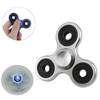 Aluminum Spinner Fidget Toy EDC FOCUS ADHD Hand Finger Spinner Desk Focus-Silver Tool
