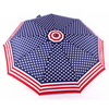 American Flag Automatic Folding Umbrella Stars and Stripes Windproof Outdoor Parasol