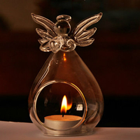 Angel Glass Candle Holder Candelabrum Hanging Candlestick Candlelight Dinner