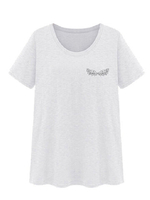 Angel Printed Street Short Sleeve Women Casual T-Shirt