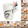 Animal Ceramic Cup Personality Milk Juice Mug Coffee Tea Cup Home Office Novelty Dinkware