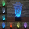 Animals Rhino 3D LED Illusion Night Light 7 Color Change Touch Switch Table Desk Lamp Home Office