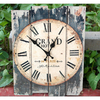 Antique Art Wall Clock Wood Vintage Clock Retro Rustic Home Office Cafe Bar Decor