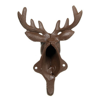 Antique Vintage Style Metal Cast Deer Coat Hook Wall Towels Hook Mounted Iron Hanger