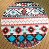 Arrow Striped Print Round Beach Towel Cotton Yoga Mat Table Cloth Tapestry Wall Hanging