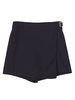 Asymmetric High Waist Women Elegant Black Shorts