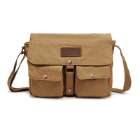Augur Canvas Travel Messenger Bags Vinatge Casual Crossbody Shoulder Bag For Men