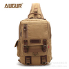 AUGUR Men Canvas Casual Chest Bag Large Capacity Outdoor Travel Crossbody Bags