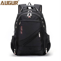 AUGUR Men Waterproof Large Capacity Oxford Leather Sport Travel Outdoor Laptop Shoulder Bag Backpack