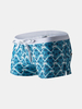 AUSTINBEM Sexy Low Waist Swimming Beach Printing Back Pocket Drawstring Boxers Trunks for Men