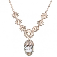 Austrian Crystal Korean Angel Tears Pendant Necklace